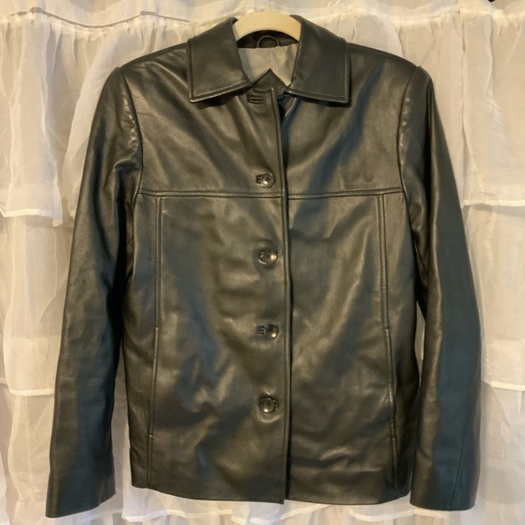 Valerie Stevens Jackets & Blazers - Valerie Stevens black lamb leather jacket size S